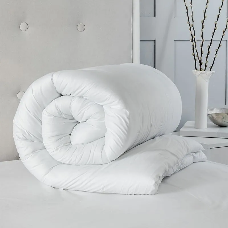 Snug City Winter Extra Warm 15 Tog Microfibre Soft Like Down Duvet With Non Allergenic Hollowfibre Filling in White