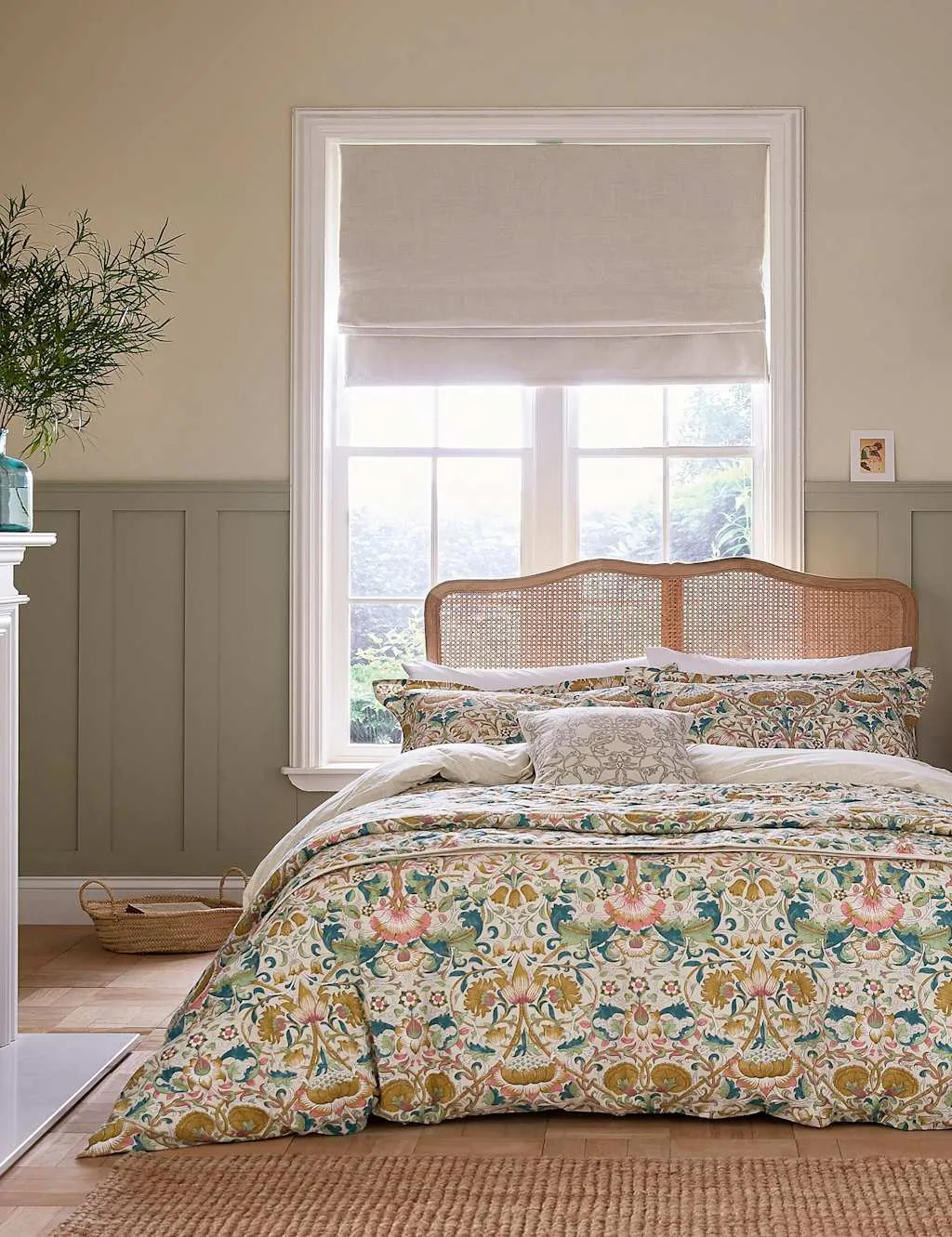 Morris & Co Pure Cotton Lodden Bedding Set Multi
