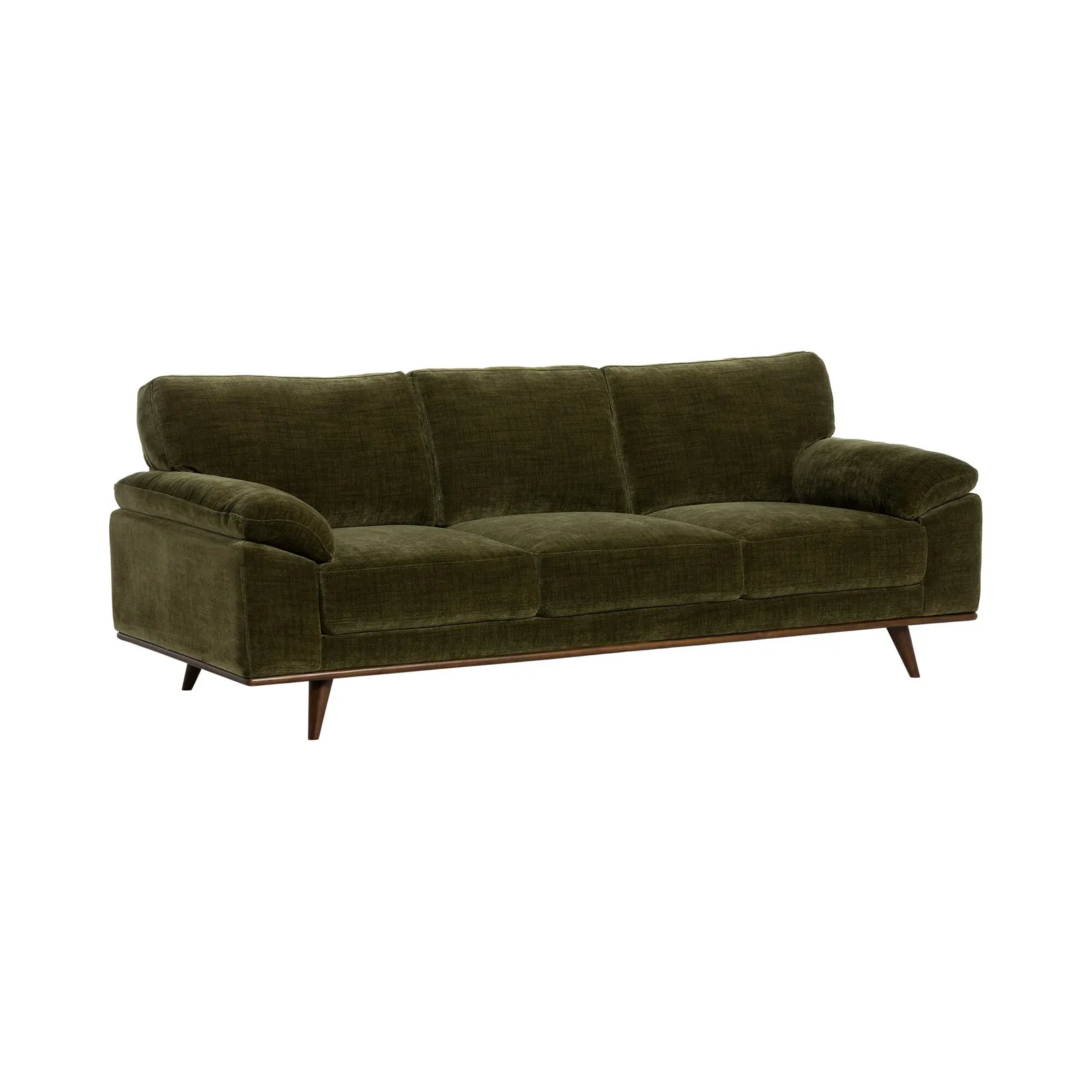 Bowes 3 Seater Sofa, Green Fabric | Barker & Stonehouse 3