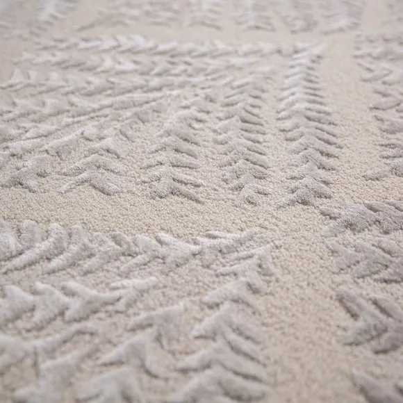 Fern Viscose and Wool Rug 2