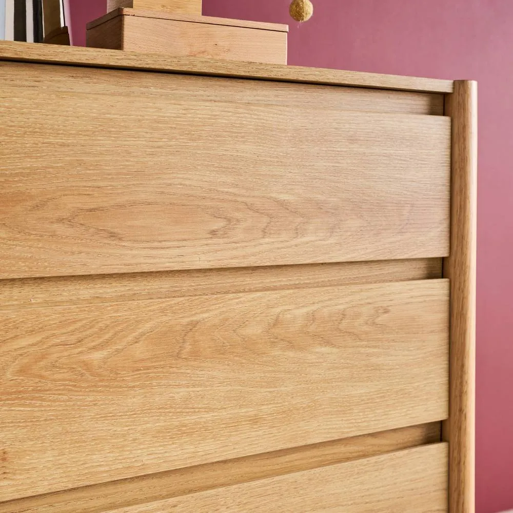 sweeek Wood effect chest of 4 drawers in Beige 6