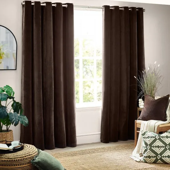 Yard Chenille Eyelet Curtains 2
