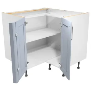 Wickes Ohio Hazy Blue Shaker Corner Base Unit - 925mm 2
