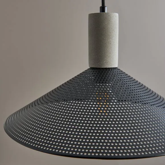 Perry Mesh Industrial Adjustable Ceiling Light 4