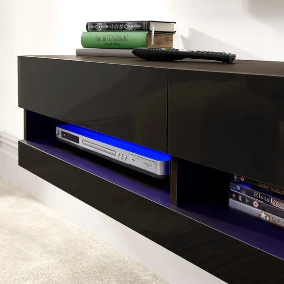 Galicia LED Wide Floating Wall TV Unit for TVs up to 67" 2