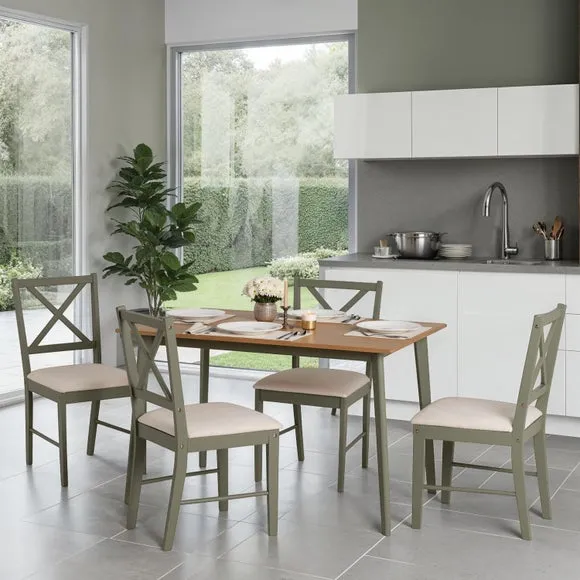 Balfour 4-6 Seater Dining Table with 4 Dining Chairs