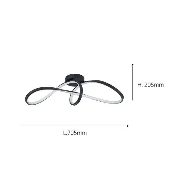EGLO Calarossa-Z Smart Colour Changing LED Ceiling Light 4