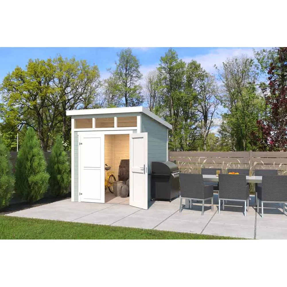 Lasita Maja Ltd Kibo 2-Log Cabin, Garden Room, Home Office - L220xW273.8xH245.1 cm in Light Tan 5