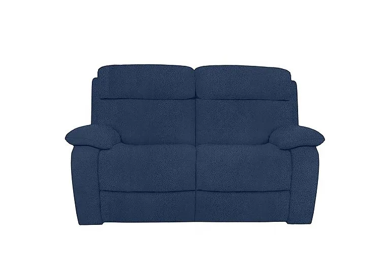 Moreno 2 Seater Fabric Power Recliner Sofa with Power Headrests - Blue
