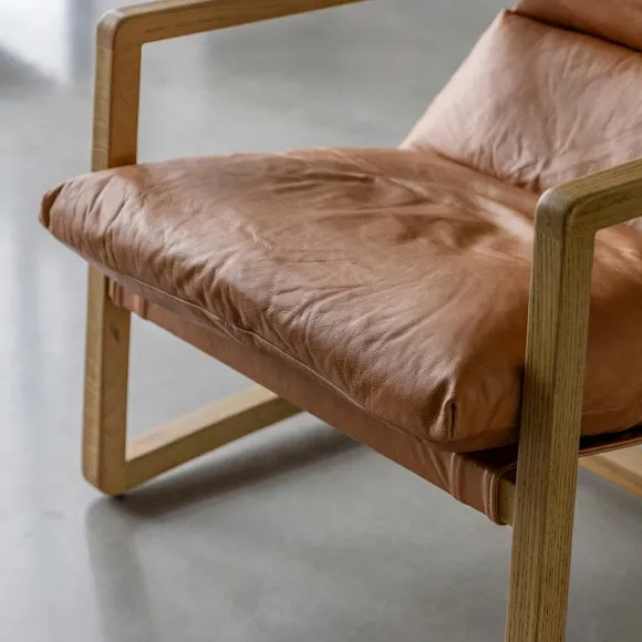 Davis Leather Lounge Chair 4