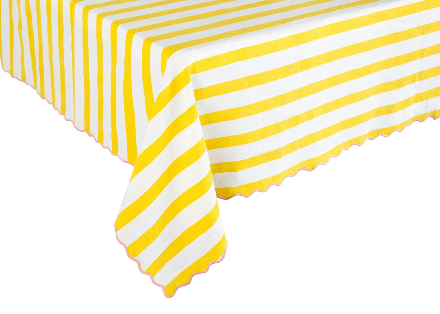 Heal's + LF Markey Heal's + L.F.Markey Stripe Tablecloth Yellow