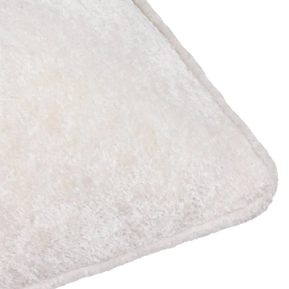 Paoletti Lustre Crushed Velvet Cushion in Ivory 4