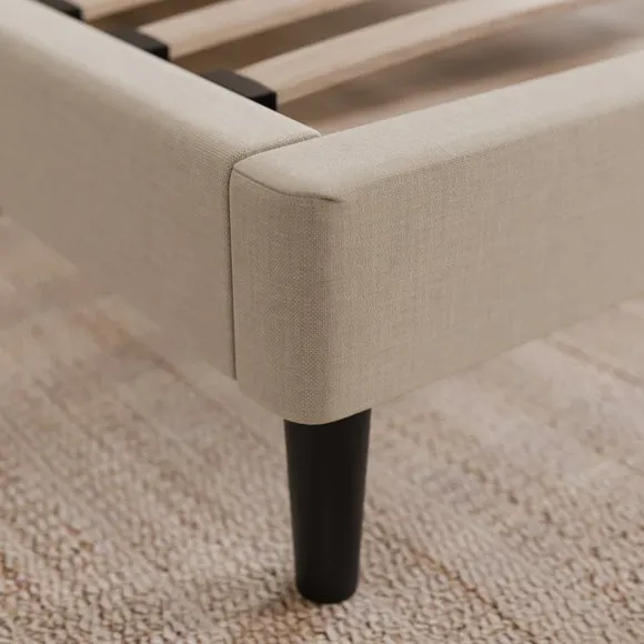 Modern Curved Upholstered Bed Frame 4