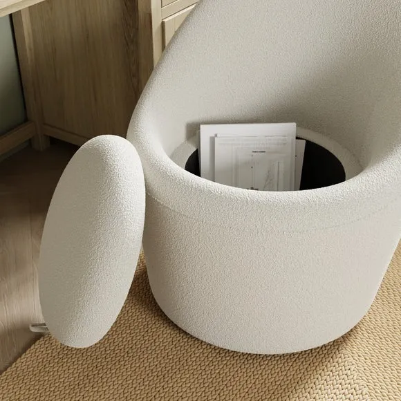 Dion Boucle Storage Swivel Chair 4