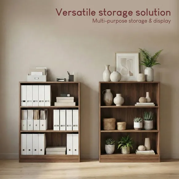 Cambridge 3 Tier Low Bookcase 5