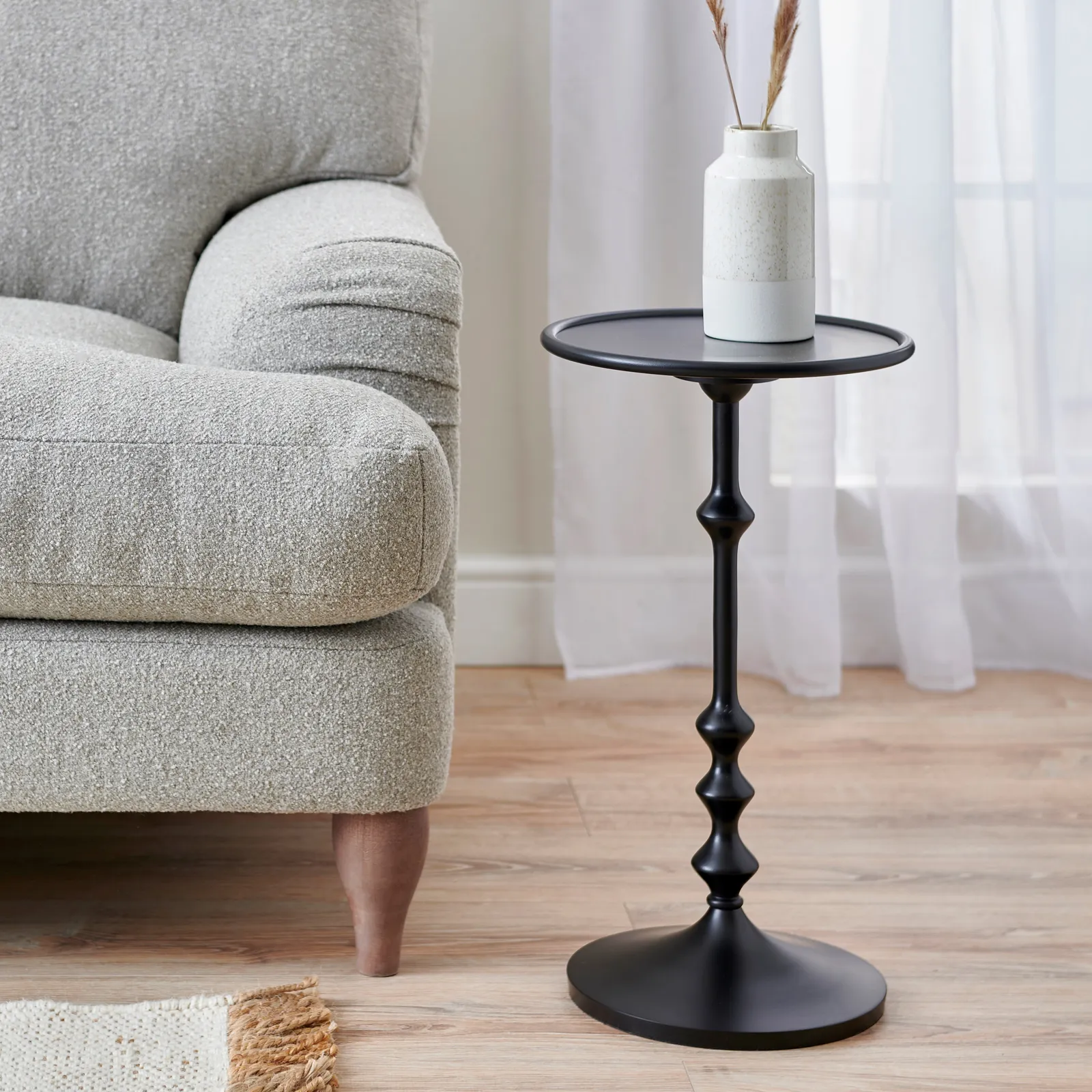 Naomi Black Side Table Black