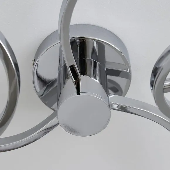 Penny 3 Light Semi Flush Ceiling Light 4