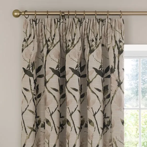 Zen Jacquard Pencil Pleat Curtains