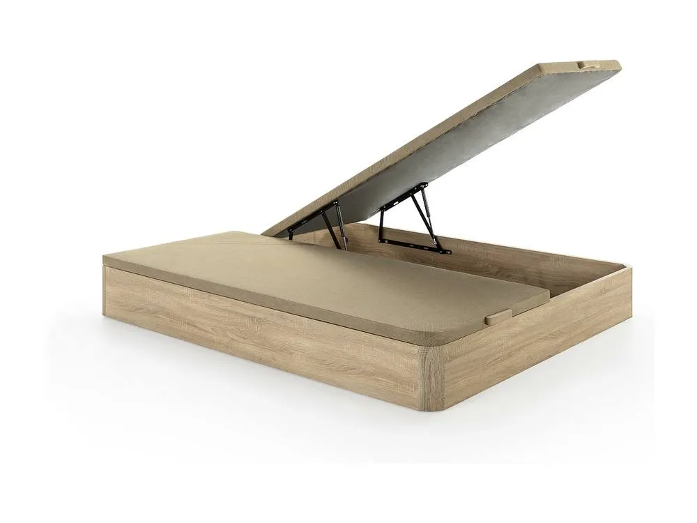 Vente-unique Ottoman Storage Bed Base - 180 X 200 Cm - Light Natural - HESTIA By in Light Oak 6