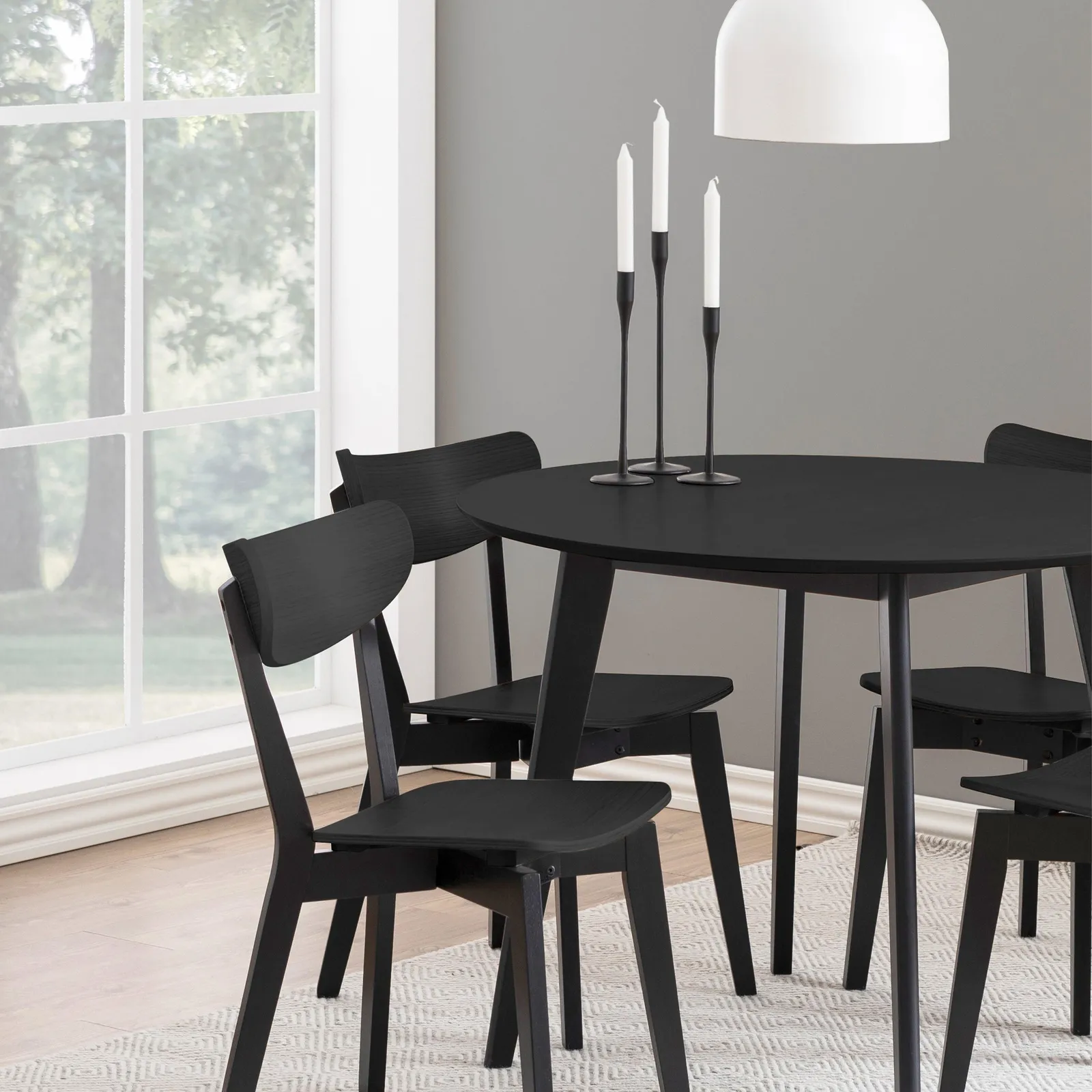 Furniture To Go Roxby Dining Chairs in Black Set of 2 5
