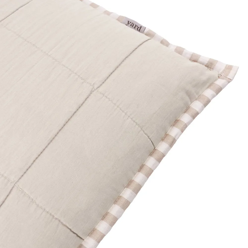 Yard Hebden Striped 100% Cotton Cushion in Natural 6