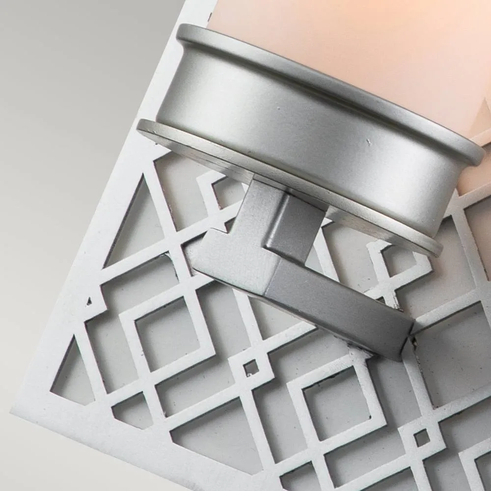 Netlighting Ziggy Bathroom Wall Lamp Lacquered Silver IP44 5