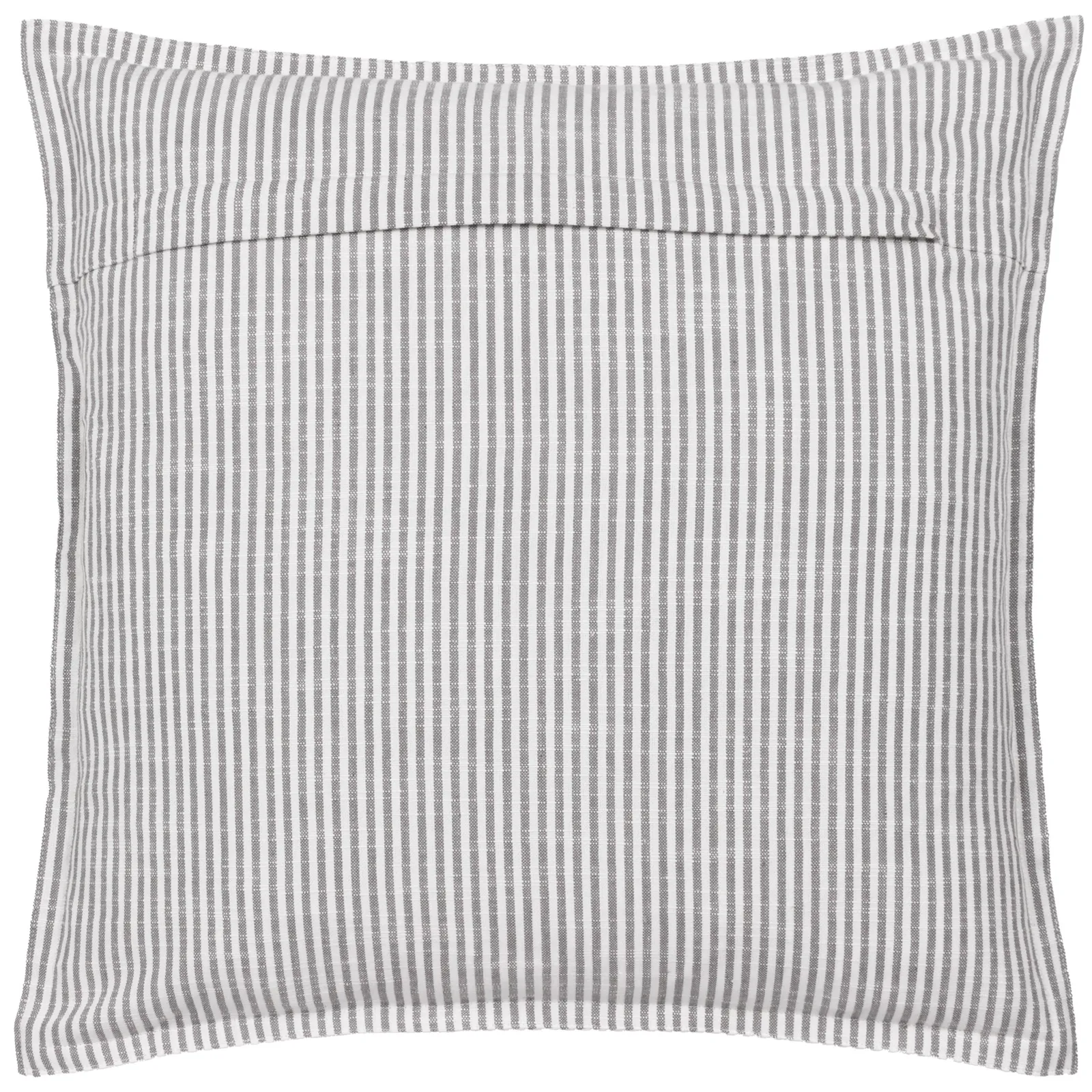 Yard Truro Stripe Reversible 100% Cotton Cushion in Grey 3
