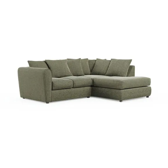 Blake Soft Texture Chenille Corner Chaise Sofa 6