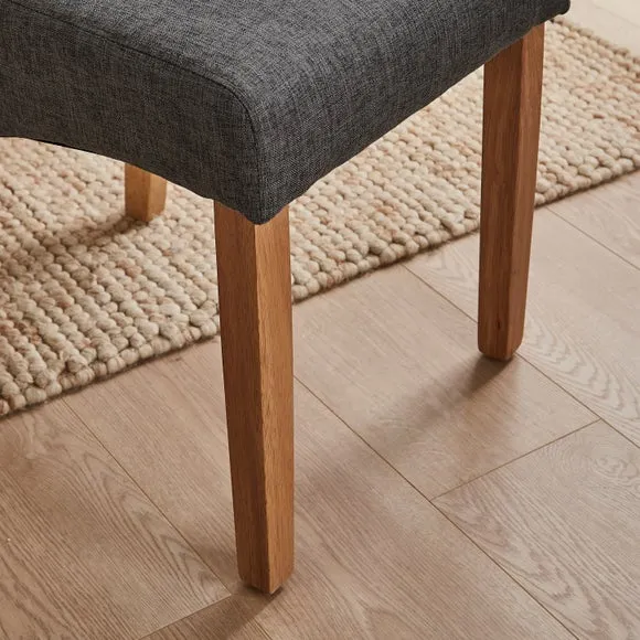 Darcy Set of 2 Dining Chairs, Linen 4