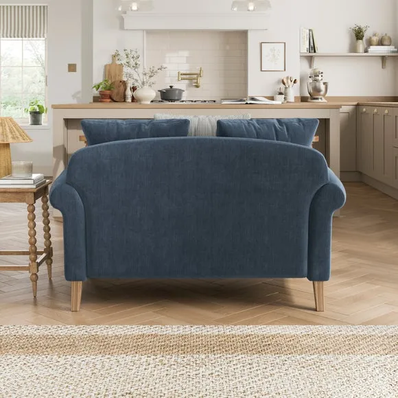 Millie Denim Chenille Combo Scatter Back Love Seat 2