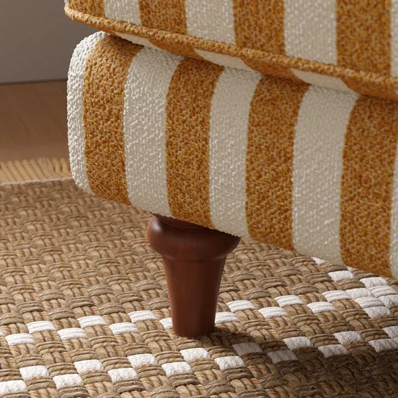 Beatrice II Striped Boucle Snuggle Chair 4