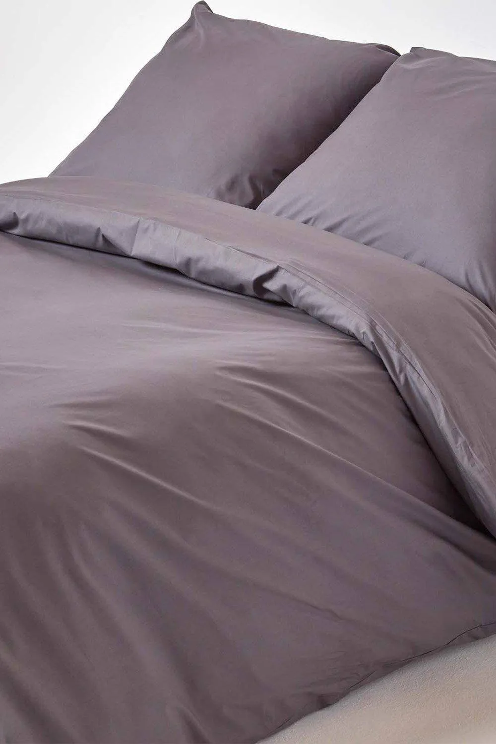 Homescapes Continental Egyptian Cotton Duvet Cover Set 200 TC in Dark Grey 1