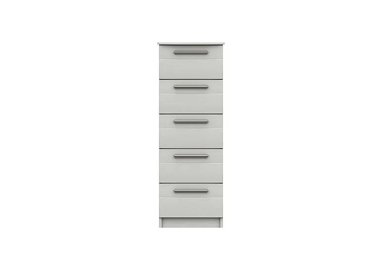 Victoria 5 Drawer Tall Chest - White