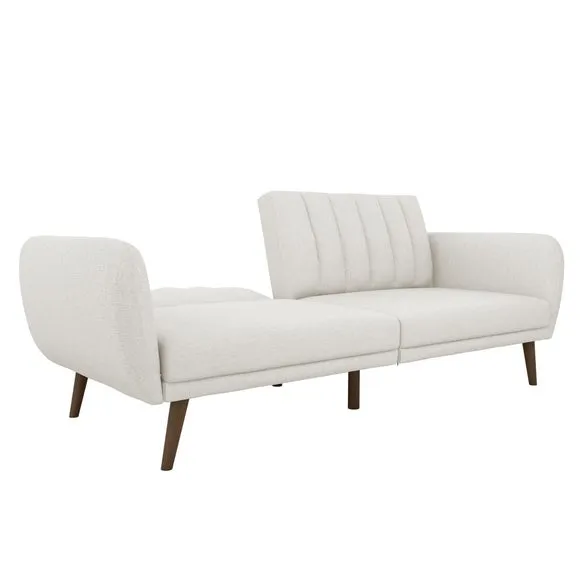 Brittany Linen Light Grey Double Sofa Bed 5