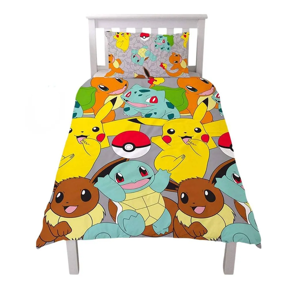 Pokemon Repeat Print Reversible Duvet Set