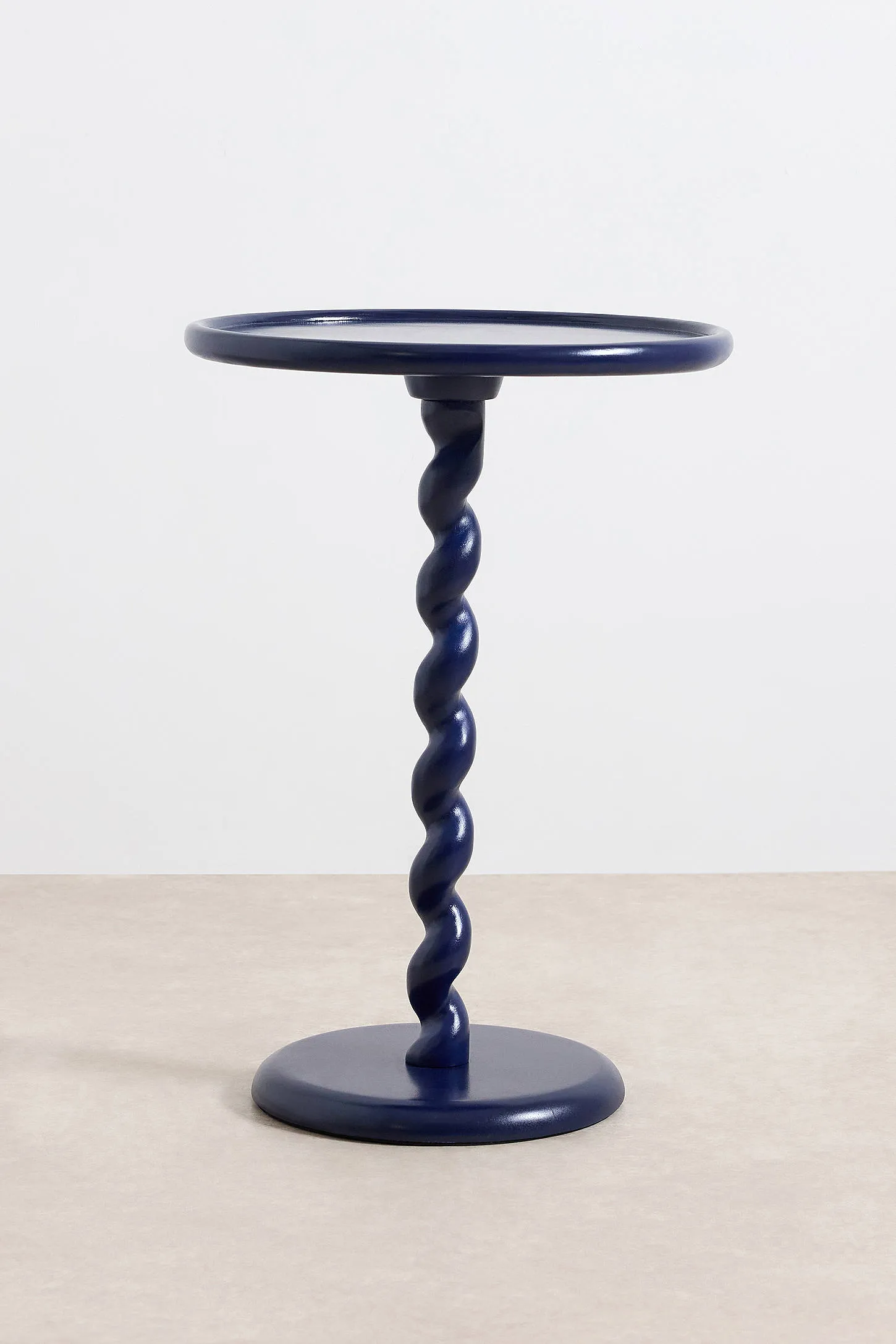 Spiral Side Table - Navy 3