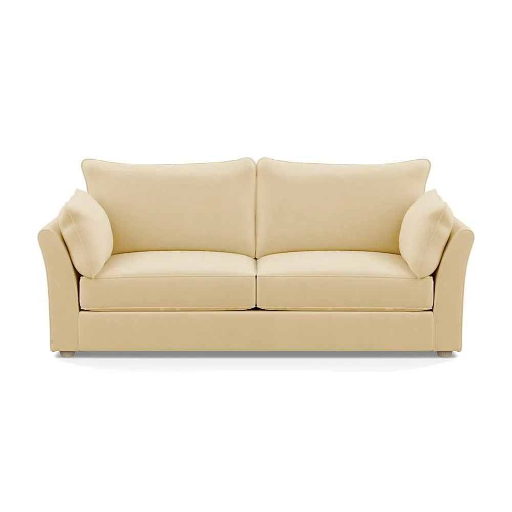 Heal's Tailor 4 Seater Sofa Smart Luxe Velvet Biscuit Natural Beech Feet 1
