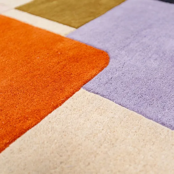Jax Geometric Modern Wool Rug 2