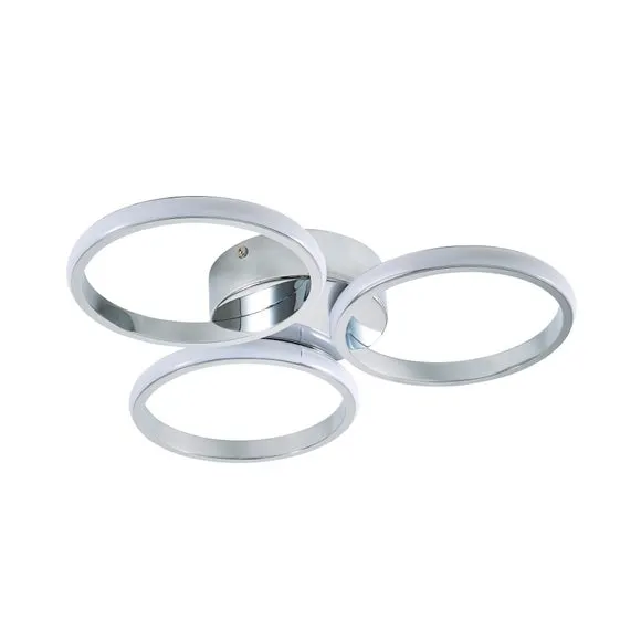 Chios 3 Light LED Bathroom Flush Ceiling Light 3