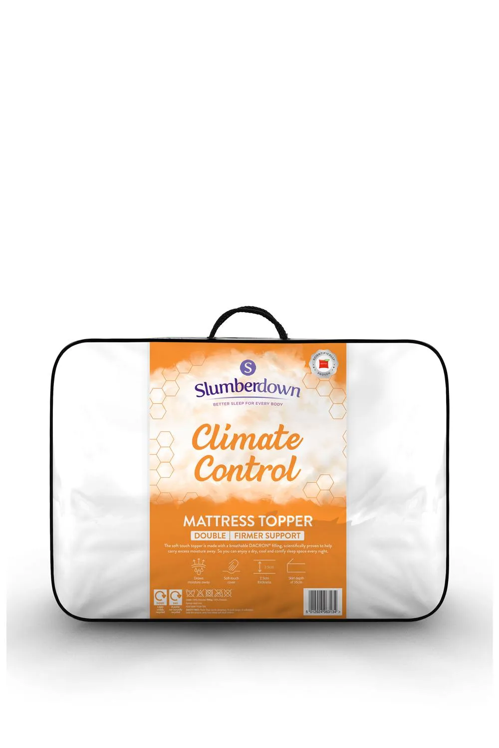Slumberdown Climate Control Mattress Topper in White