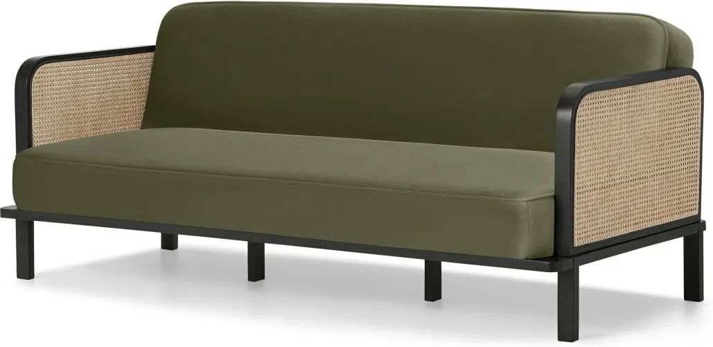 Toriko Click Clack Sofa Bed, Sycamore Green Velvet