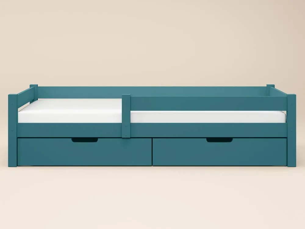 Flair Milo Single Bed with Storage in Blue 4