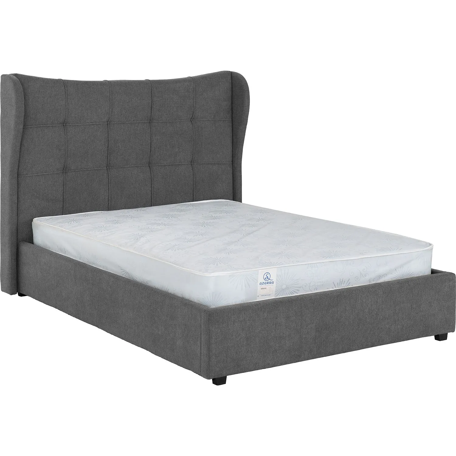 Seconique Verona 4'6" (Double) Ottoman Bed in Grey 5