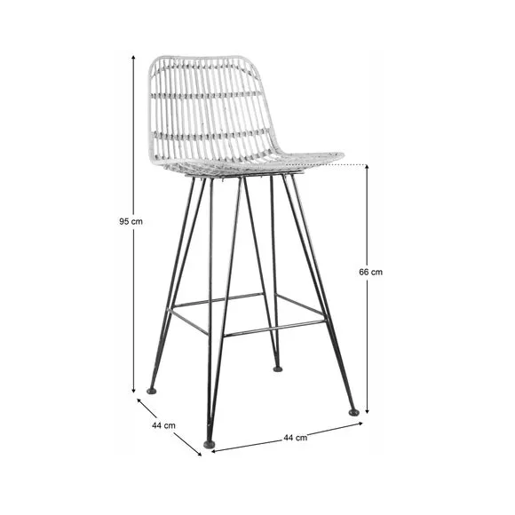 Pax Counter Height Bar Stool, Rattan 5