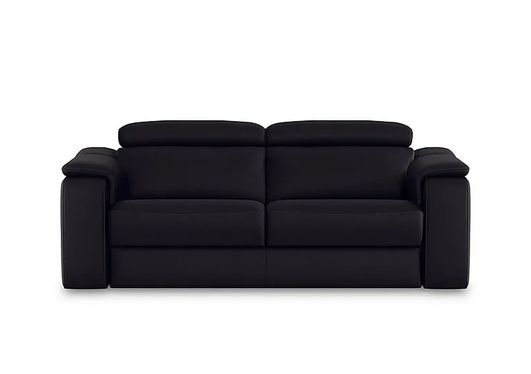Canto 3 Seater Leather Sofa - Torello Nero - Sofas and Armchairs - In Time for Christmas