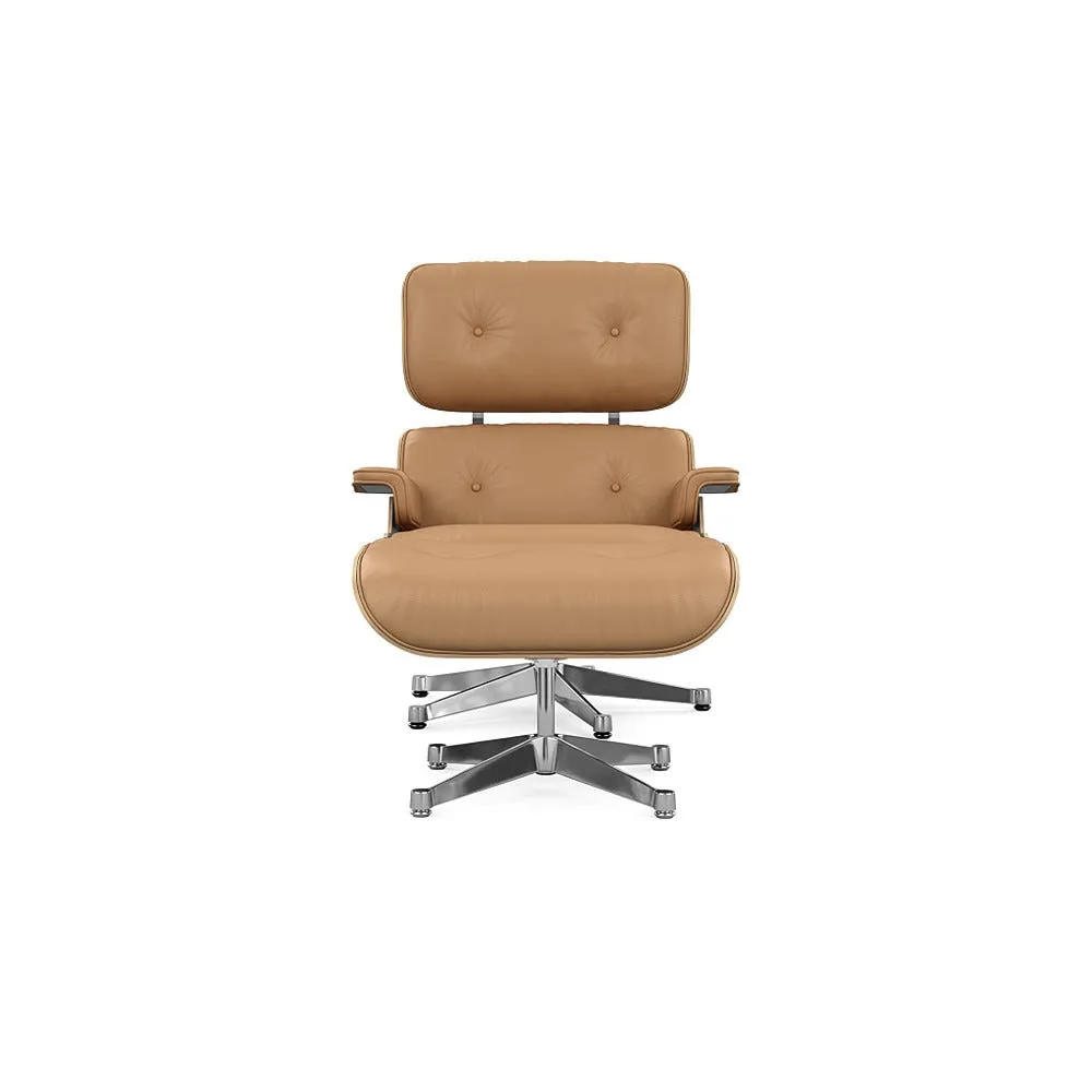 Vitra Eames Lounge Chair & Ottoman Santos Palisander Clas. L60 01 Caramel Polished Base 05 1