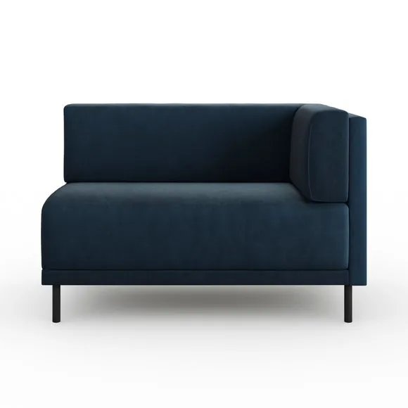Mae Corner Dining Bench, Matte Plush Velvet 5