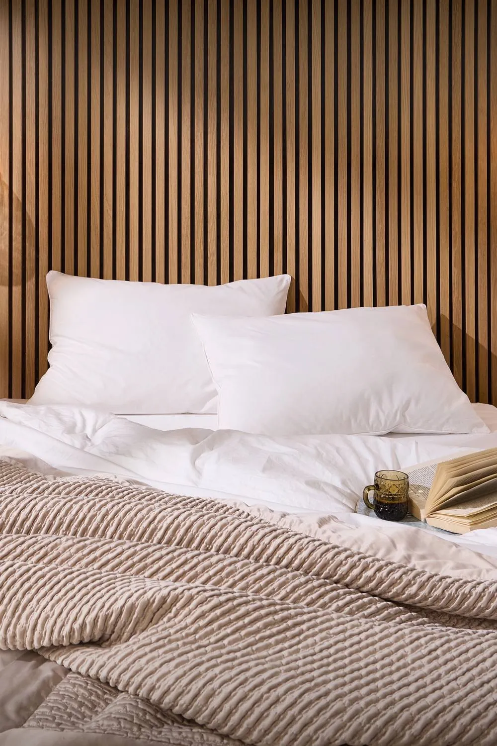 Snuggledown 2 Pack Hotel Soft As Down Medium Support Back Sleeper Pillows in White 2