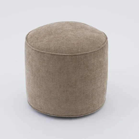 Chenille Round Pouffe 3