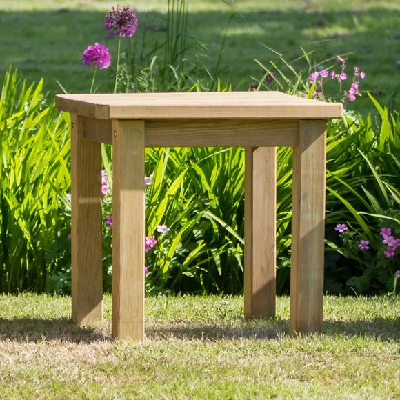 Emily Wooden Square Side Table 4